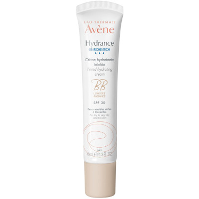 AVENE HYDRANCE RICH ВВ SPF30 богат тониран хидратиращ крем за лице за суха чувствителна кожа 40 мл