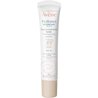 AVENE HYDRANCE LEGERE ВВ SPF30 лека тонирана хидратираща емулсия за лице за нормална и комбинирана чувствителна кожа 40 мл