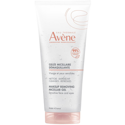 AVENE LES ESSENTIELS MAKEUP REMOVING MICELLAR GEL мицеларен демакиажен гел за лице и очи за чувствителна кожа 200 мл