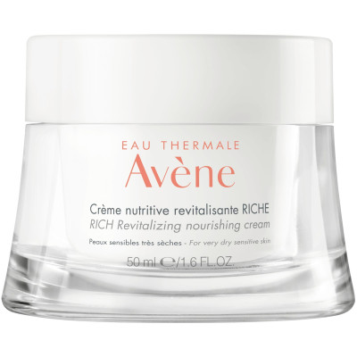 AVENE LES ESSENTIELS RICH REVITALIZING NOURISHING CREAM богат ревитализиращ крем за лице за суха чувствителна кожа 50 мл