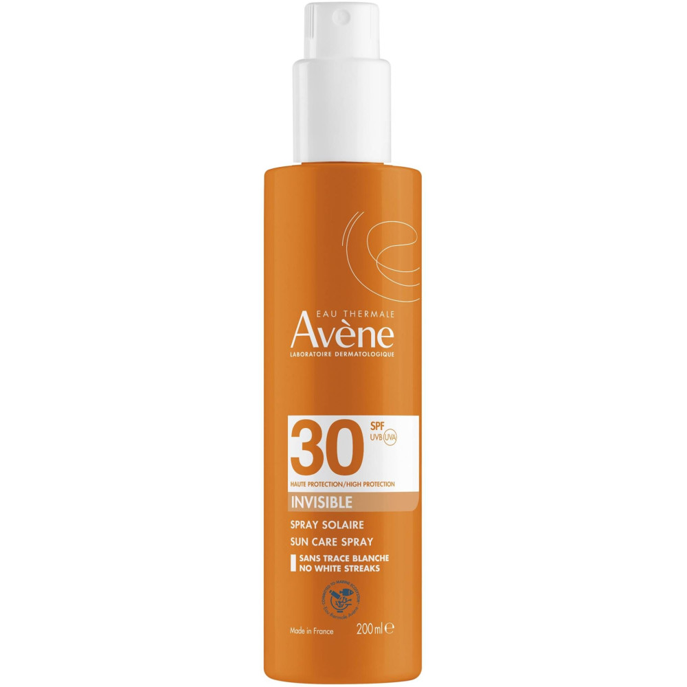 AVENE SUN SPF30 SPRAY INVISIBLE слънцезащитен спрей с невидимо покритие за възрастни за лице и тяло за чувствителна кожа 200 мл - Слънцезащита