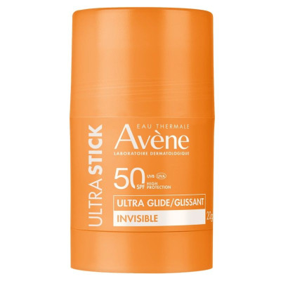 AVENE SUN SPF50 Ultra Stick невидим ултра стик за гладко нанасяне за лице за чувствителна кожа 20 г
