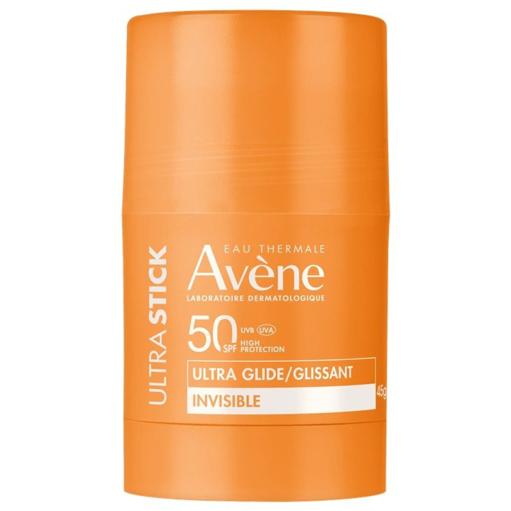 AVENE SUN SPF50 Ultra Stick невидим ултра стик за гладко нанасяне за лице за чувствителна кожа 45 г - Слънцезащита