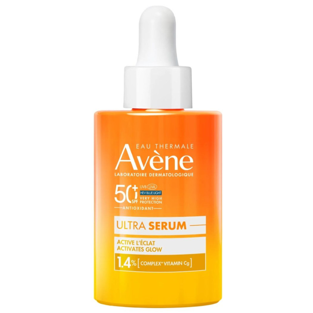 AVENE SUN SPF50+ Ultra Serum Activates Glow ултра серум за озаряване за лице за чувствителна кожа 30 мл - Слънцезащита