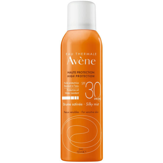 AVENE SUN BRUME SILKY MIST SPRAY SPF30 слънцезащитен сатенен спрей за лице и тяло за чувствителна кожа 150 мл