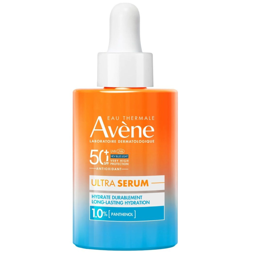 AVENE SUN SPF50+ Ultra Serum Long Lasting Hydration ултра серум за дълготрайна хидратация за лице за чувствителна кожа 30 мл - Слънцезащита