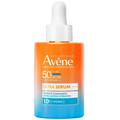 AVENE SUN SPF50+ Ultra Serum Long Lasting Hydration ултра серум за дълготрайна хидратация за лице за чувствителна кожа 30 мл