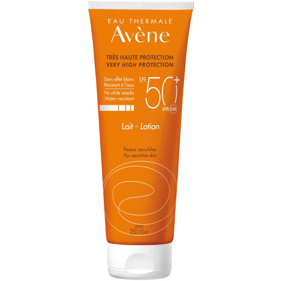 AVENE SUN SPF50+ слънцезащитно мляко за възрастни за лице и тяло за чувствителна кожа 250 мл