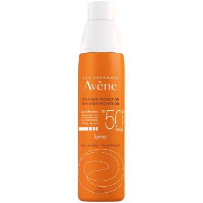 AVENE SUN SPF50+ SPRAY слънцезащитен спрей за възрастни за лице и тяло за чувствителна кожа 200 мл
