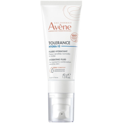 AVENE TOLERANCE HYDRA-10 хидратиращ флуид за лице за нормална към комбинирана чувствителна кожа 40 мл