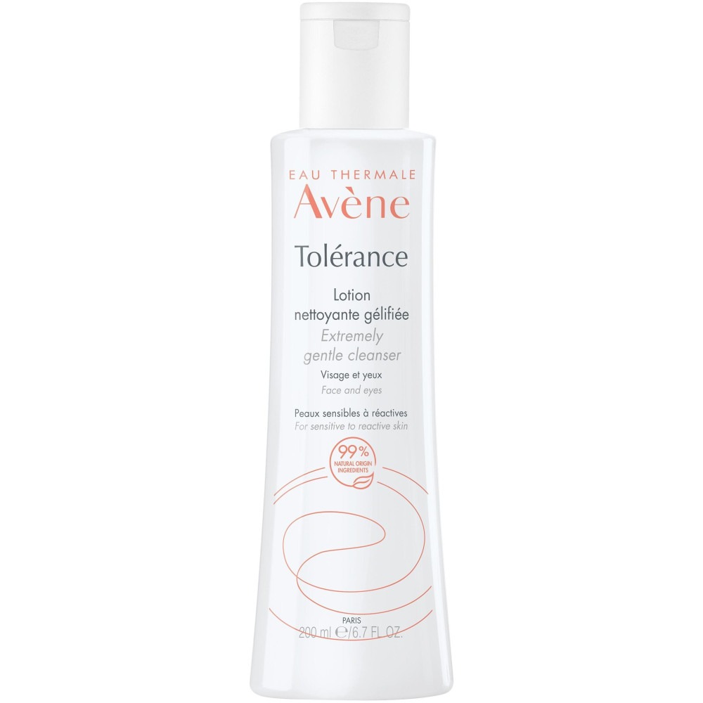AVENE TOLERANCE EXTEREMELY нежен почистващ лосион за лице и очи за свръхчувствителна реактивна нетолерантна алергична кожа 200мл