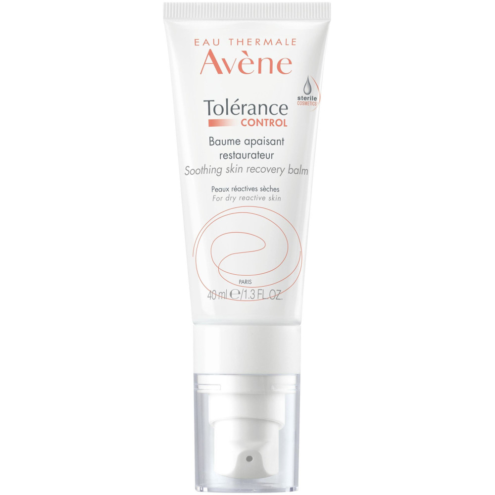 AVENE TOLERANCE CONTROL успокояващ балсам за лице за свръхчувствителна реактивна нетолерантна или алергична кожа 40 мл