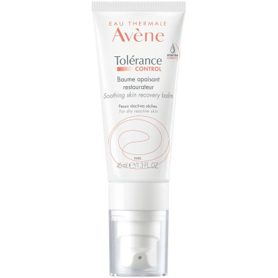 AVENE TOLERANCE CONTROL успокояващ балсам за лице за свръхчувствителна реактивна нетолерантна или алергична кожа 40 мл