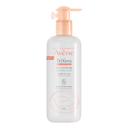 AVENE TRIXERA NUTRITION хидратиращо нутри-флуидно мляко за лице и тяло за суха и много суха чувствителна кожа 400 мл