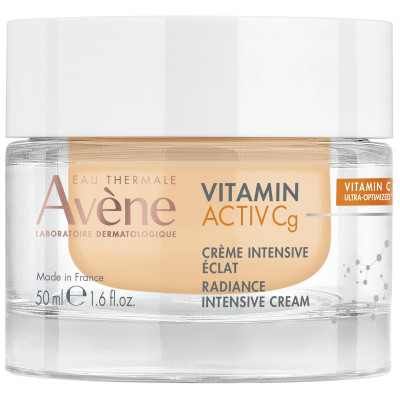 AVENE VITAMIN ACTIV Cg RADIANCE INTENSIVE CREAM интензивен озаряващ крем за лице против бръчки с Витамин Cg + Ниацинамид 50 мл