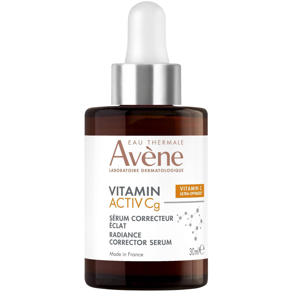 AVENE VITAMIN ACTIV Cg RADIANCE CONCENTRATED SERUM озаряващ коригиращ серум за лице против бръчки с Витамин Cg + Ниацинамид 30мл
