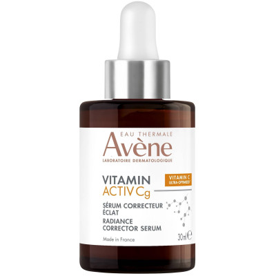 AVENE VITAMIN ACTIV Cg RADIANCE CONCENTRATED SERUM озаряващ коригиращ серум за лице против бръчки с Витамин Cg + Ниацинамид 30мл
