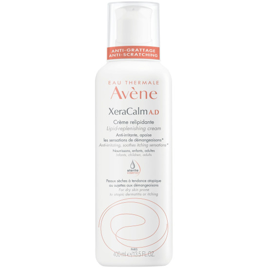 AVENE XERACALM A.D релипидиращ крем за лице и тяло за много суха и атопична кожа 400 мл