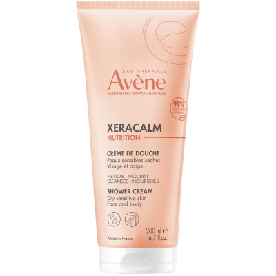AVENE XERACALM NUTRITION душ-крем за лице и тяло за суха чувствителна кожа 200 мл
