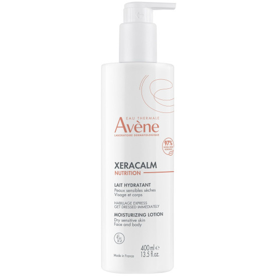 AVENE XERACALM NUTRITION хидратиращо и успокояващо мляко за лице и тяло за много суха и чувствителна кожа 400 мл