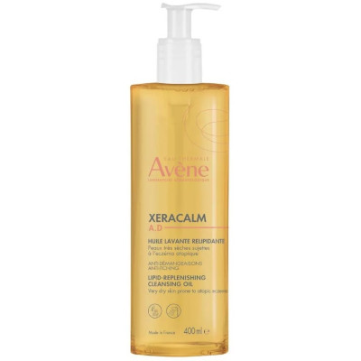 AVENE XERACALM A.D почистващо релипидиращо олио за лице тяло и скалп за суха кожа склонна към атопия против сърбеж 400 мл