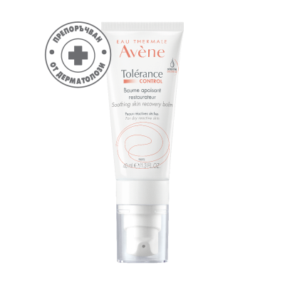 AVENE TOLERANCE CONTROL успокояващ балсам за лице за свръхчувствителна реактивна нетолерантна или алергична кожа 40 мл