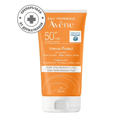 АВЕН SUN INTENSE PROTECT SPF50+ ултра водоустойчив слънцезащитен флуид за лице 150 мл