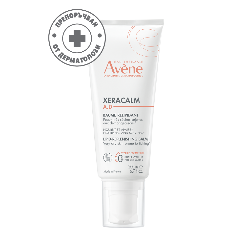 Avene XeraCalm A.D Релипидиращ подхранващ балсам за лице и тяло 200 мл - Козметика за Лице Avene XeraCalm A.D Релипидиращ подхранващ балсам за лице и тяло 200 мл - Козметика за Лице