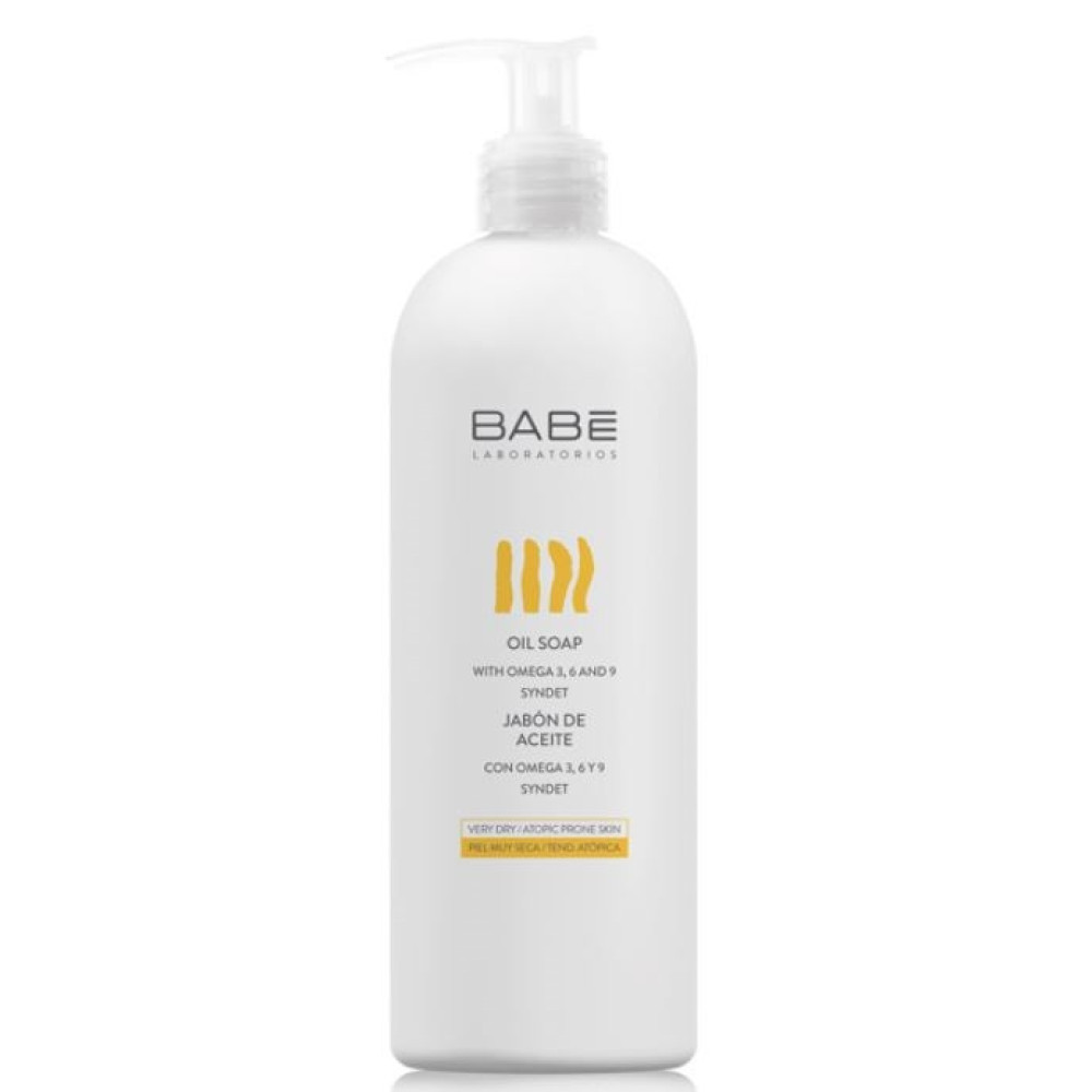 BABE OIL SOAP течен сапун за тяло с Омега 3,6,9 за суха и атопична кожа 500 мл - Грижа за тялото