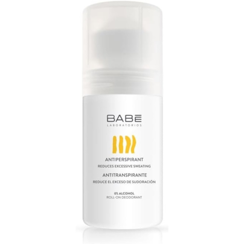 BABE 24H рол-он дезодорант против изпотяване с 24-часова защита 0% алкохол за възрастни и деца над 8 г. 50 мл