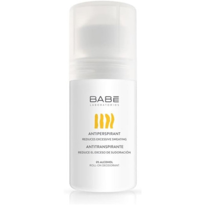 BABE 24H рол-он дезодорант против изпотяване с 24-часова защита 0% алкохол за възрастни и деца над 8 г. 50 мл