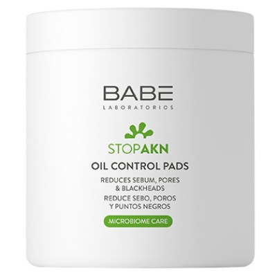 BABE STOP AKN Oil Control Pads почистващи тампони за лице против омазняване за мазна и акнеична кожа х 60 бр