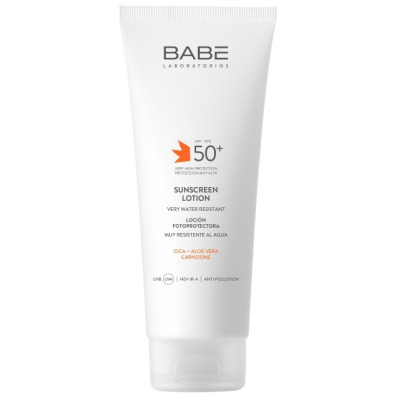 BABE SUNSCREEN LOTION SPF50+ слънцезащитен лосион за тяло за всеки тип кожа 200 мл