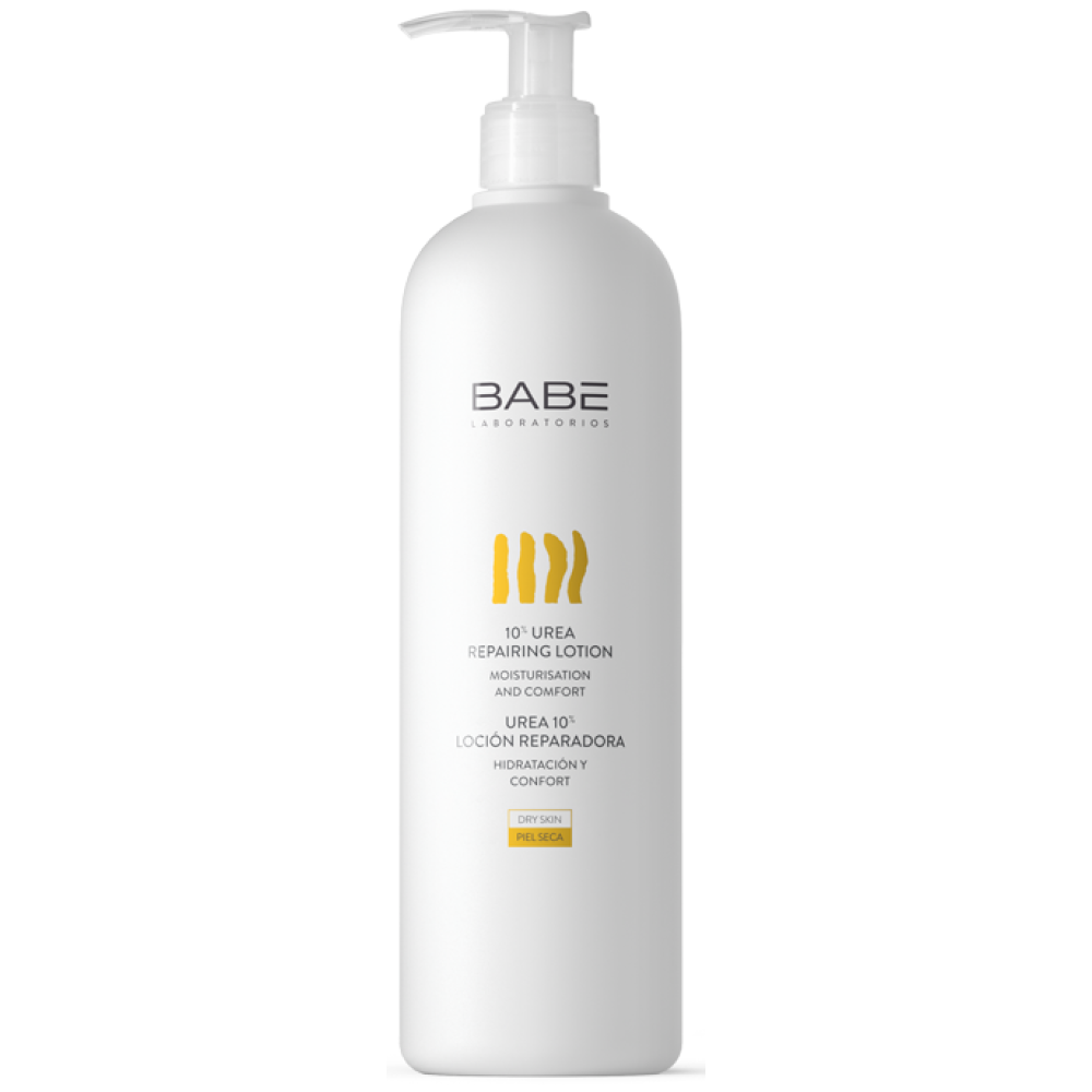 BABE PEDIATRIC LOTION 10% UREA възстановяващ лосион за тяло с 10% урея за много суха кожа за бебета и деца 500 мл - Бебешка и детска козметика