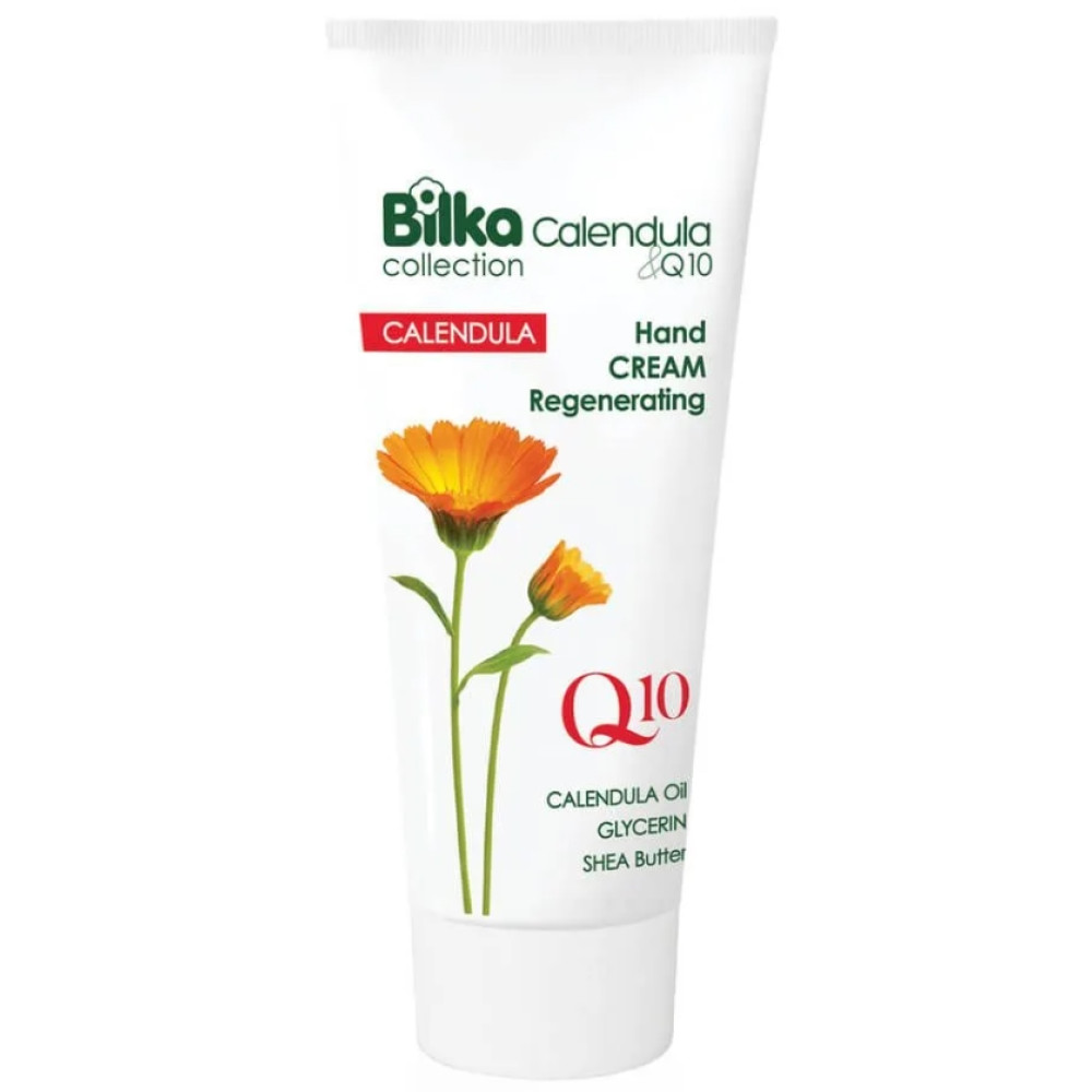 БИЛКА COLLECTION CALENDULA & Q10 крем за ръце регенериращ с невен и Q10 100 мл - Грижа за ръцете и ноктите