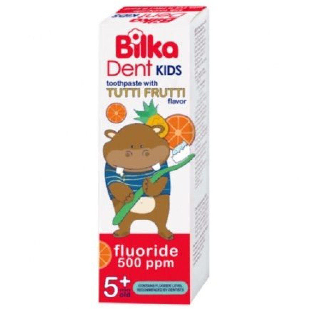 БИЛКА DENT KIDS 5+ Паста за зъби Тути Фрути 50 мл - Орална хигиена