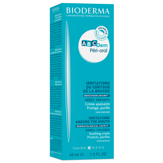BIODERMA ABCDERM Peri-oral заздравяващ крем срещу дразнене около устата за бебета и деца 40 мл