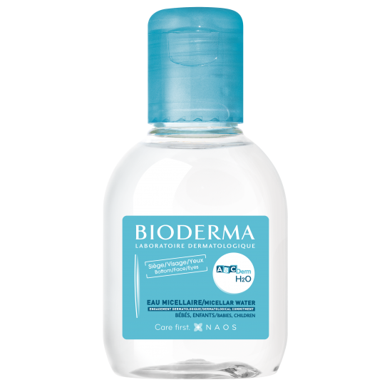 BIODERMA ABCDERM H2O Micellar Water почистваща мицеларна вода за бебета и деца 100 мл