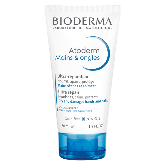 BIODERMA ATODERM Mains & Ongles възстановяващ крем за ръце и нокти за суха и увредена кожа 50 мл