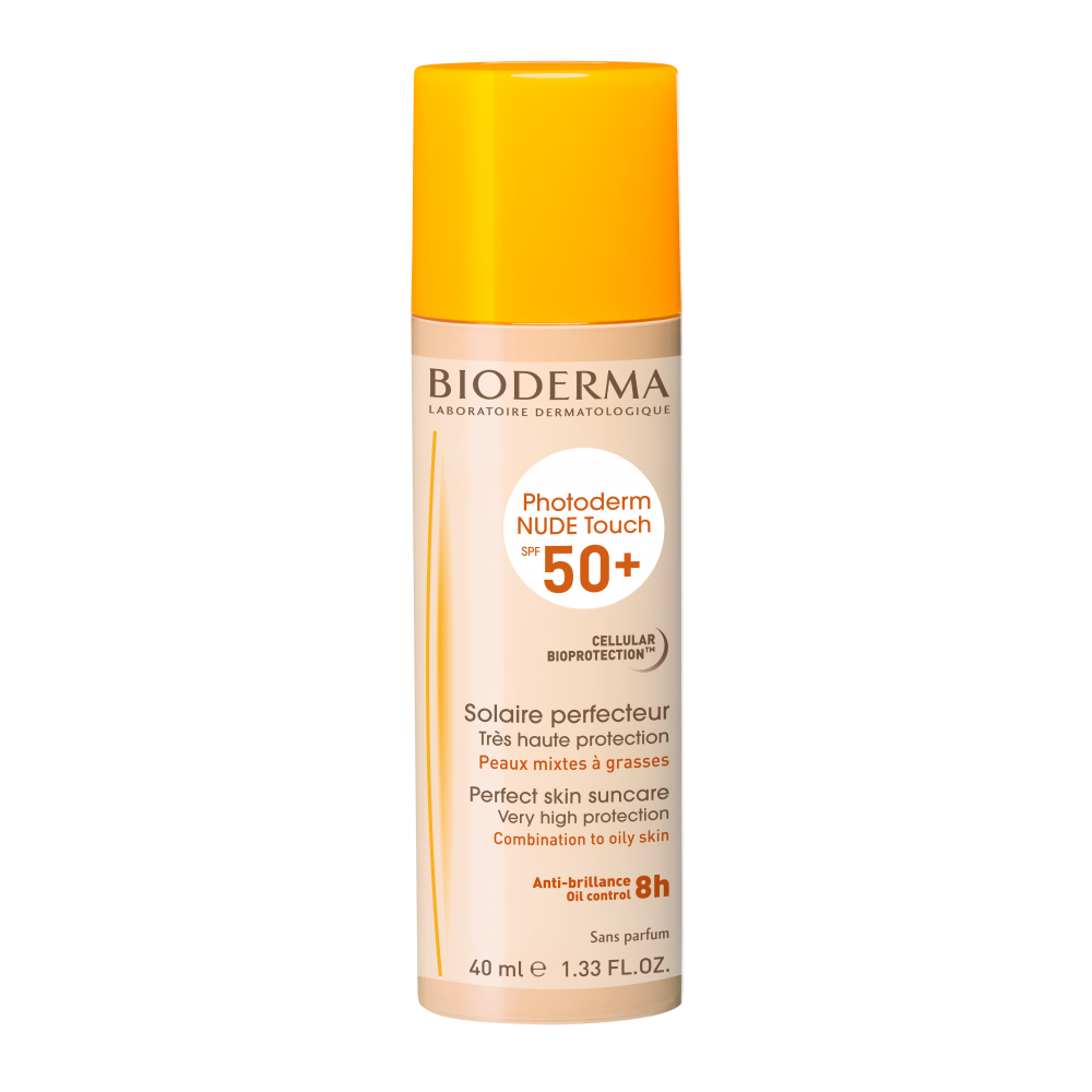 Bioderma Photoderm Nude Touch SPF50+ слънцезащитен флуид за лице със светъл цвят 40мл. -