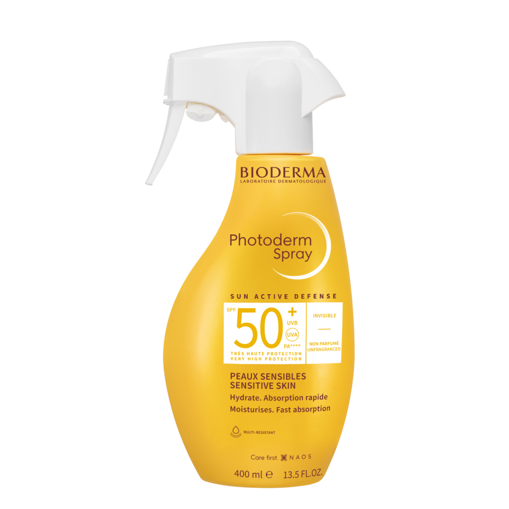 ᐉ БИОДЕРМА PHOTODERM SPF50+ слънцезащитен спрей за тяло 400 мл | Аптека ...
