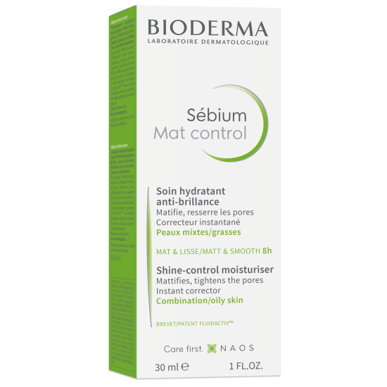 BIODERMA SEBIUM Mat Control матиращ хидратиращ крем за лице за комбинирана мазна и акнеична кожа 30 мл