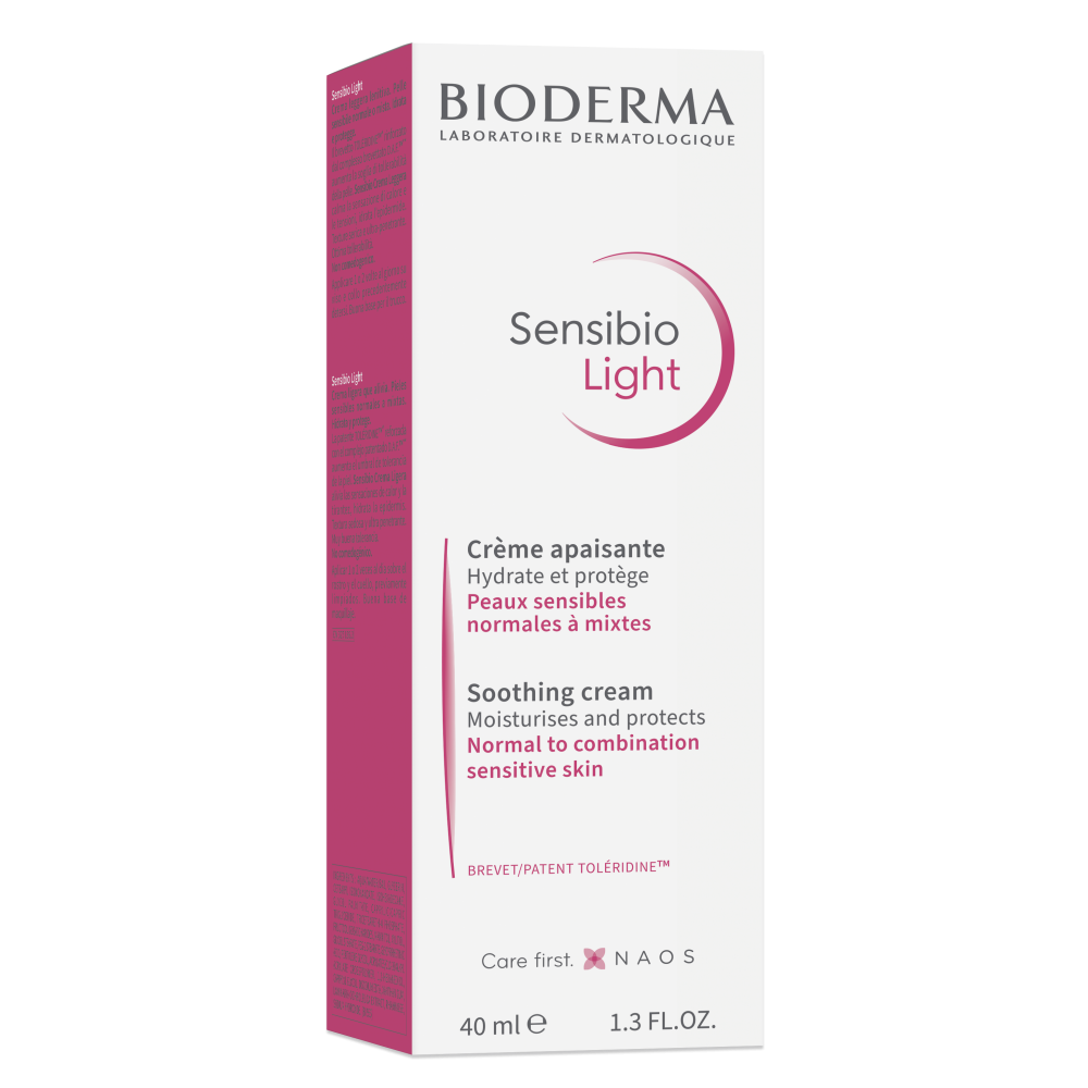 Bioderma Sensibio Лек крем за нормална до комбинирана чувствителна кожа 40 мл - Кремове за лице