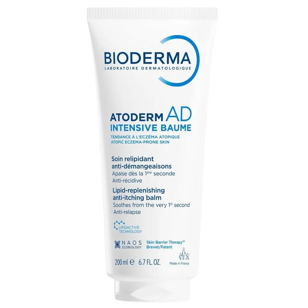 BIODERMA ATODERM AD Intensive Baume интензивен възстановяващ балсам за лице и тяло за суха раздразнена атопична кожа 200 мл ТУБА - Грижа за лицето и тялото