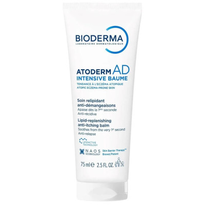 BIODERMA ATODERM AD Intensive Baume интензивен възстановяващ балсам за лице и тяло за суха раздразнена и атопична кожа 75 мл
