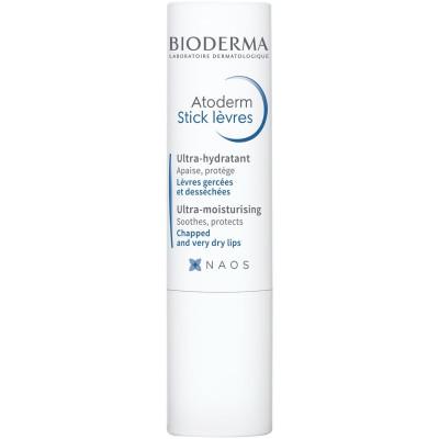 BIODERMA ATODERM STICK LEVRES Lip stick хидратиращ и възстановяващ стик за устни за сухи и напукани устни 4 г