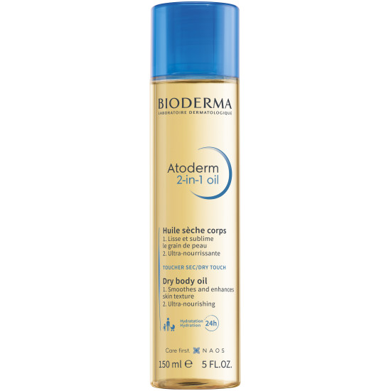 BIODERMA ATODERM Dry Body Oil 2in1 сухо олио с изглаждащо и подхранващо действие за тяло за суха и атопична кожа 250 мл