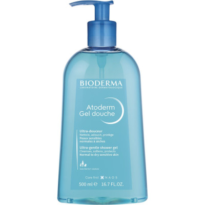 BIODERMA ATODERM Gentle cleansing gel душ гел за лице ръце и тяло за нормална до суха и атопична кожа 500 мл