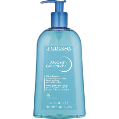 БИОДЕРМА ATODERM GEL DOUCHE ULTRA GENTLE SHOWER GEL душ гел за лице и тяло 500 мл