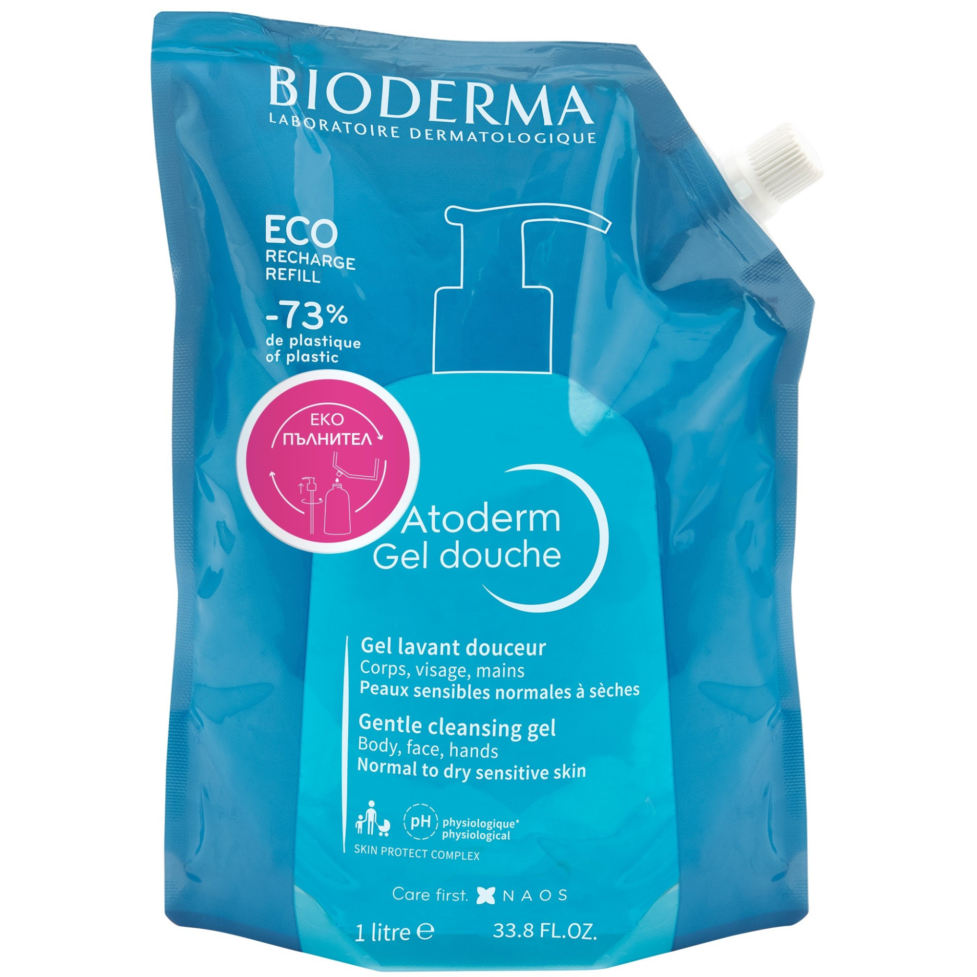 BIODERMA ATODERM Shower Gel успокояващ душ гел без сапун за лице и тяло ...